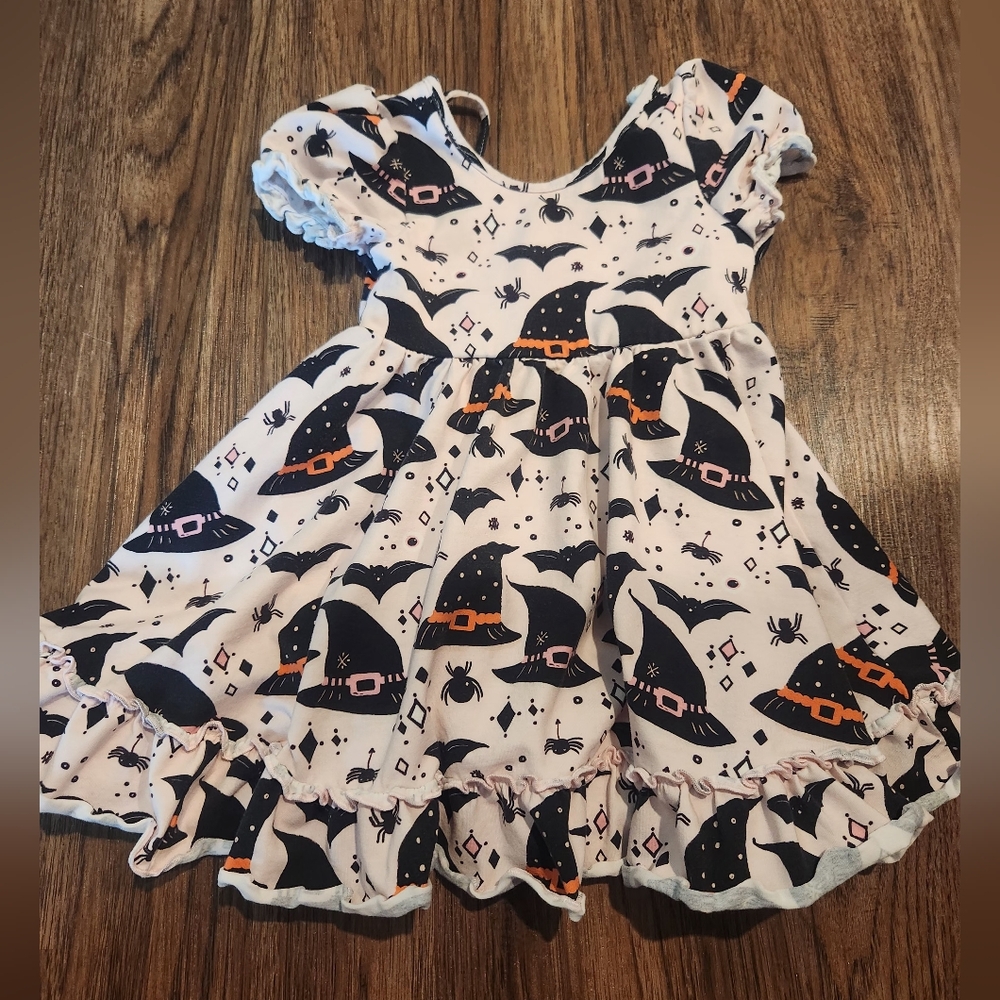 Sweethoney Halloween Witch Hat Dress for Kids